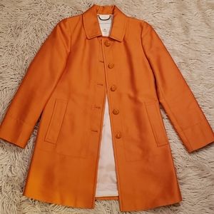 Classic Banana Republic Tangerine Orange Coat